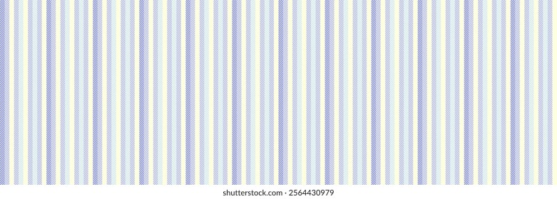 Gentle texture pattern stripe, italian background seamless fabric. Darment textile vertical vector lines in light yellow and blue colors palette.