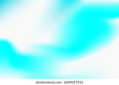 Gentle turquoise and white abstract gradient background with smooth transitions, evoking feelings of calmness and modernity. blue sky vector background