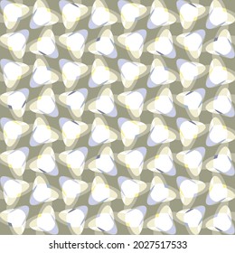 Gentle vector abstract tulips seamless pattern in pastel colours. Regularly repeating shapes of flower heads in retro style. Great for wallpaper, home decor and fashion fabrics.