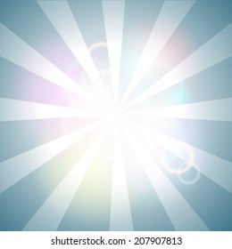 gentle vector background with rays for design