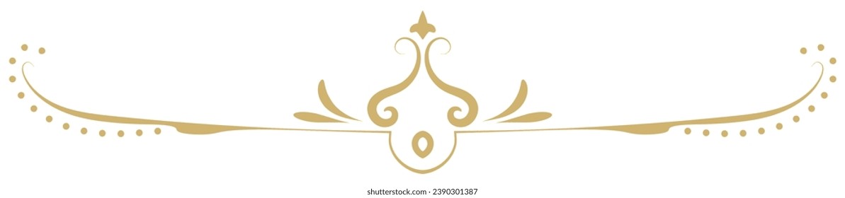 Gentle vintage lines rich gold color simple decoration for eco friendly packaging.