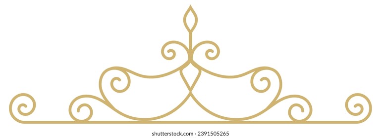 Gentle vintage lines rich gold color simple decoration for eco friendly packaging.
