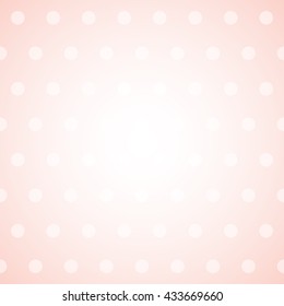 Gentle vintage polka dot background. Vector illustration.
