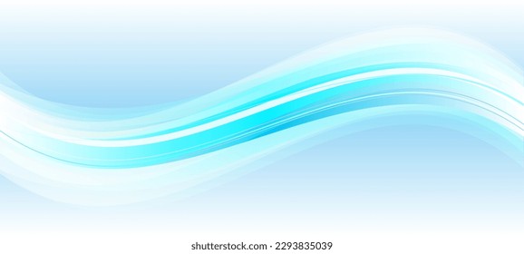 Material de fondo de onda suave, ilustración vectorial