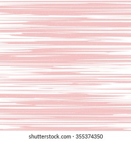 Gentle winter background of pink stripes and white snowflakes.