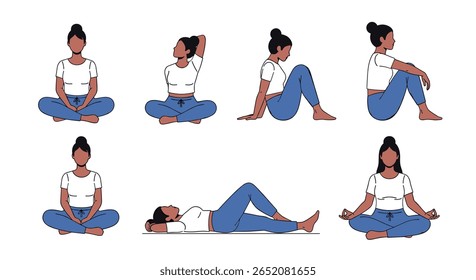 Gentle yoga poses for relaxation and flexibility routine for beginners