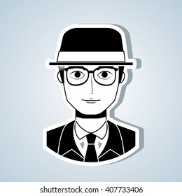gentleman avatar design 
