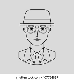 gentleman avatar design 