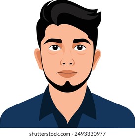 A gentleman avatar vector art work 