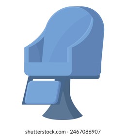 Gentleman barber seat icon cartoon vector. Saloon beauty. Work modern tool