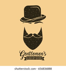 gentleman barber shop illustration