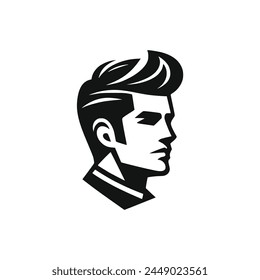 gentleman barbershop logo vector illustration template design