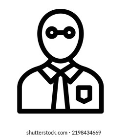 hidalgo Icono vector de línea negrita modificado fácilmente

