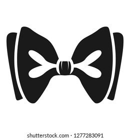 Gentleman bow tie icon. Simple illustration of gentleman bow tie vector icon for web design isolated on white background