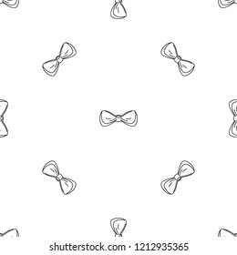 Gentleman bow tie pattern seamless vector repeat geometric for any web design
