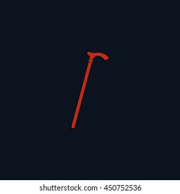 Gentleman cane icon.