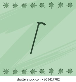 Gentleman cane icon.