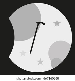 Gentleman cane icon.