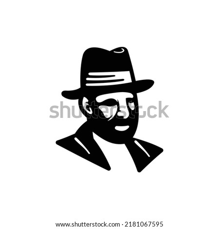 Gentleman Cool Vector Logo Design