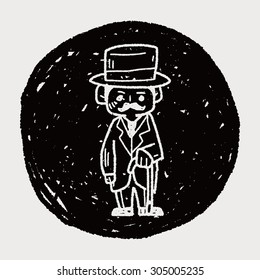 gentleman doodle