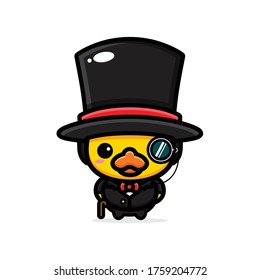 Diseño vectorial del personaje de Duck