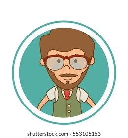gentleman face hipster style