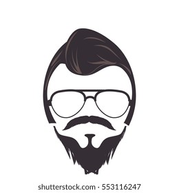 gentleman face hipster style