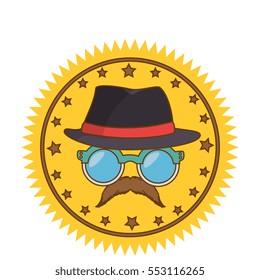 gentleman face hipster style