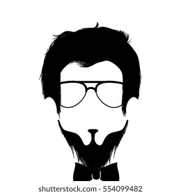 gentleman face hipster style