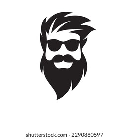 Gentleman face logo images illustration design