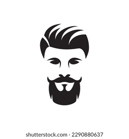Gentleman face logo images illustration design