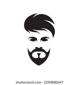 Gentleman face logo images illustration design