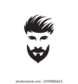 Gentleman face logo images illustration design