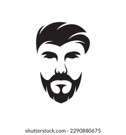 Gentleman face logo images illustration design