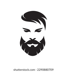 Gentleman face logo images illustration design