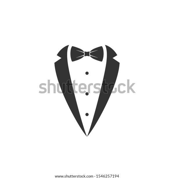 Gentleman Graphic Icon Bow Tie Tuxedo Stock Vector (Royalty Free ...