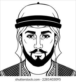 Gentleman in a Hat and Beard - Ready for Any Adventure
