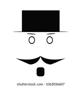 gentleman with hat icon