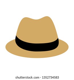 gentleman hat isolated icon