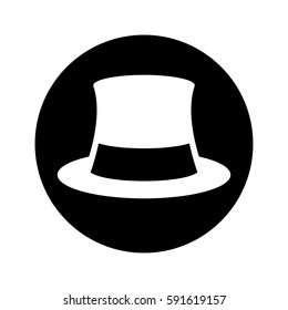 gentleman hat isolated icon