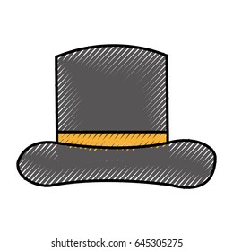 gentleman hat isolated icon