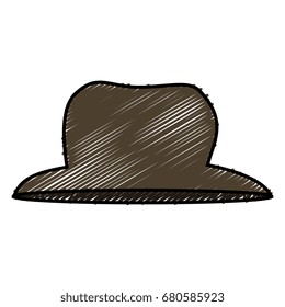 gentleman hat isolated icon