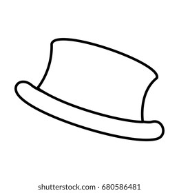 gentleman hat isolated icon