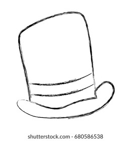 gentleman hat isolated icon