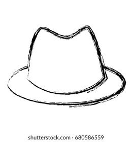 gentleman hat isolated icon