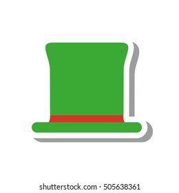 gentleman hat isolated icon vector illustration design