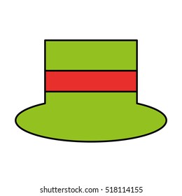 gentleman hat isolated icon vector illustration design