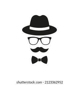Gentleman icon design. Flat style. Vector.