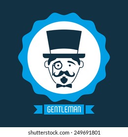 gentleman icon design, vector illustration eps10 graphic