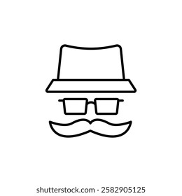 Gentleman icon Flat fill set collection